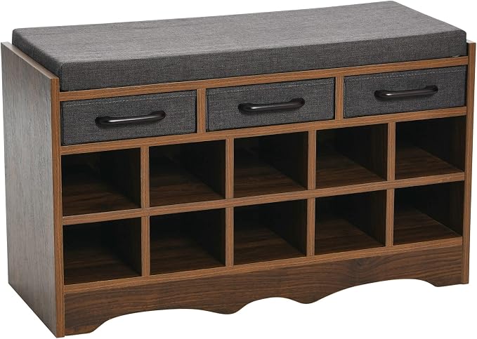 Walnut Wood Finish/Grey