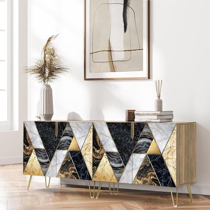 Geometric Gold Bronze Circle
