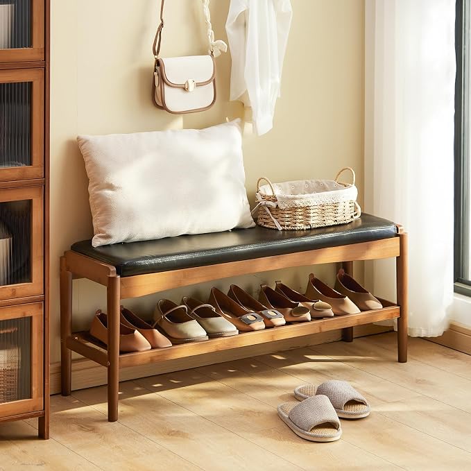 Black Bench Top+brown Frame