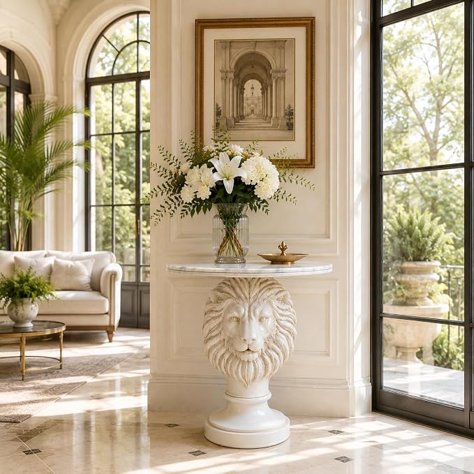 03 Lion - Marble White