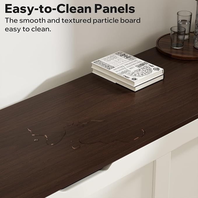 Walnut and White