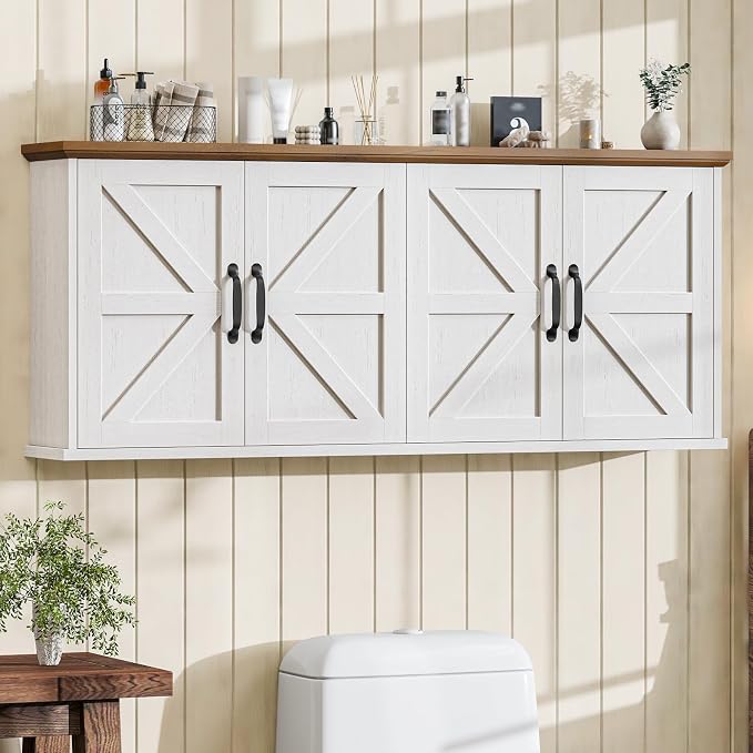 Rustic White and Brown