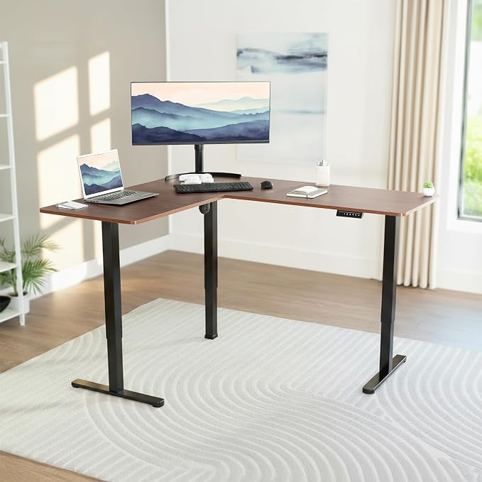 Dark Walnut Top / Black Frame