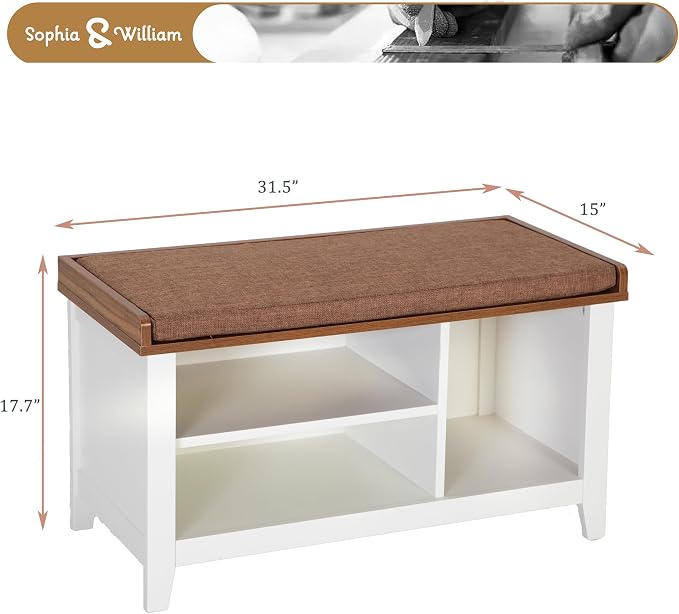 White - Brown Cushion