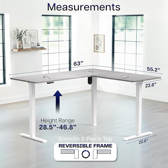 Dark Gray Top / White Frame