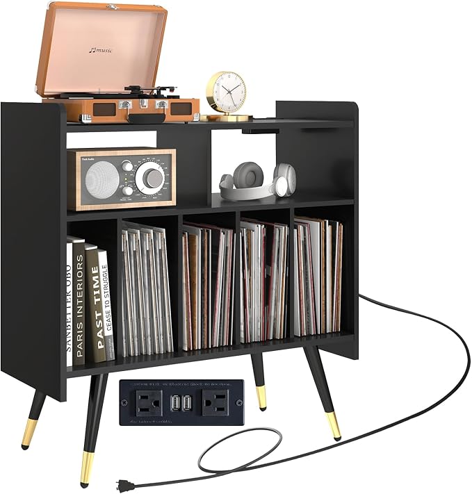 Black-six Compartments (Usb and Socket)