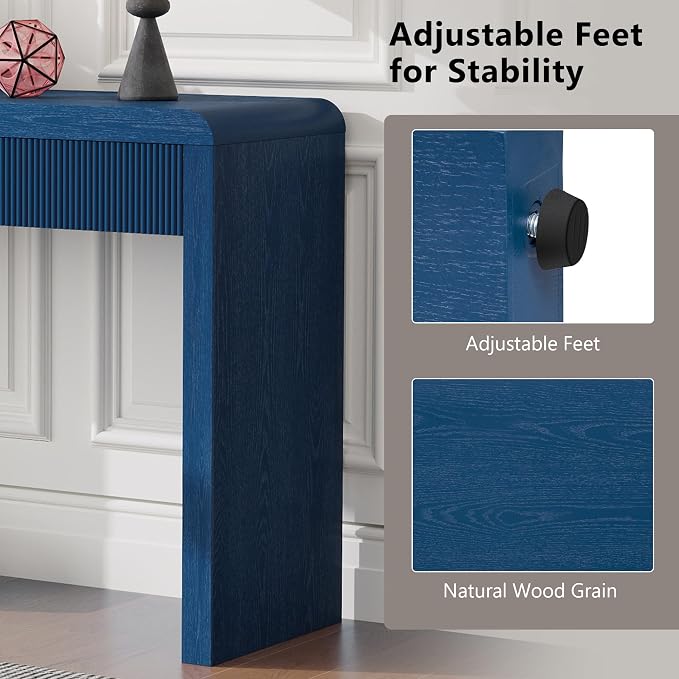 55in Navy 3 Drawers