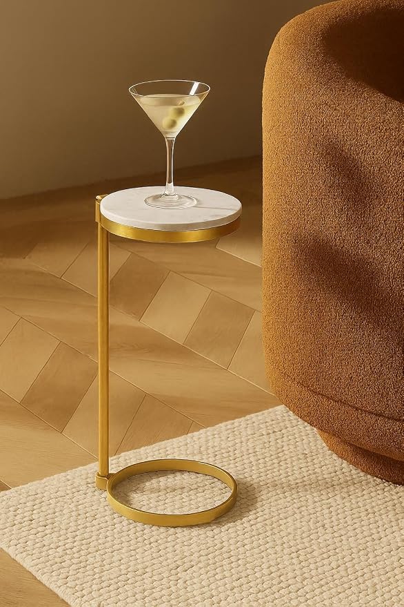 Gold With Tempered Glass Top