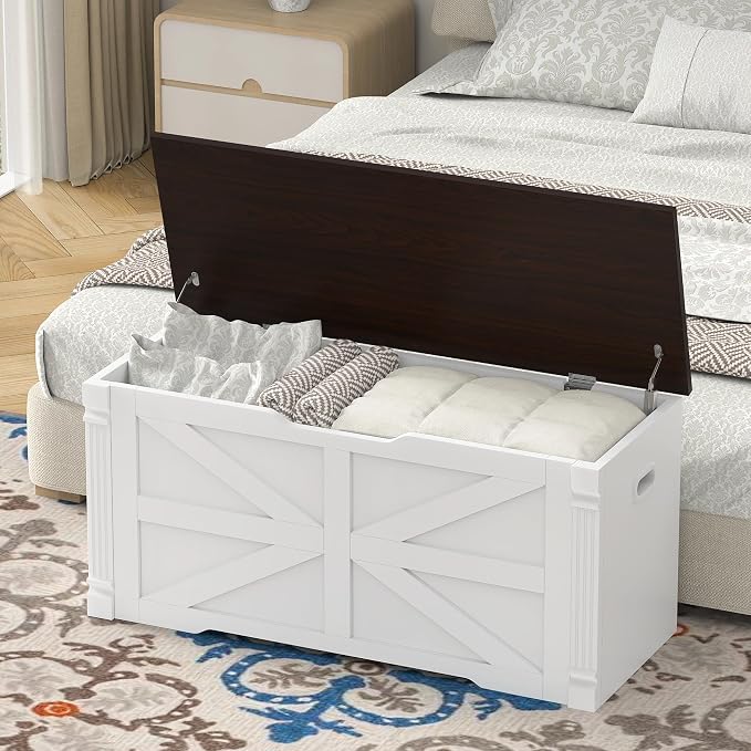 White + Walnut
