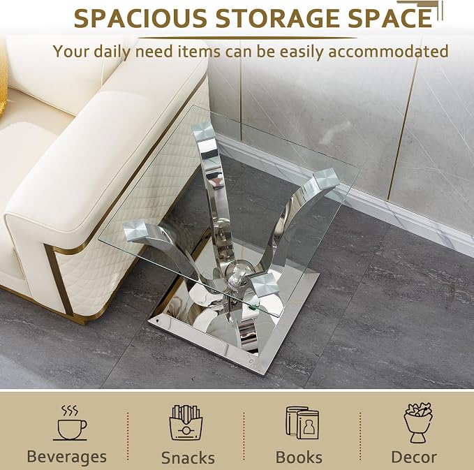 Silver End Table