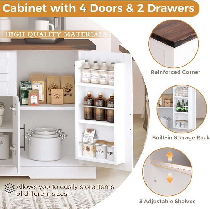 2 Drawers-white