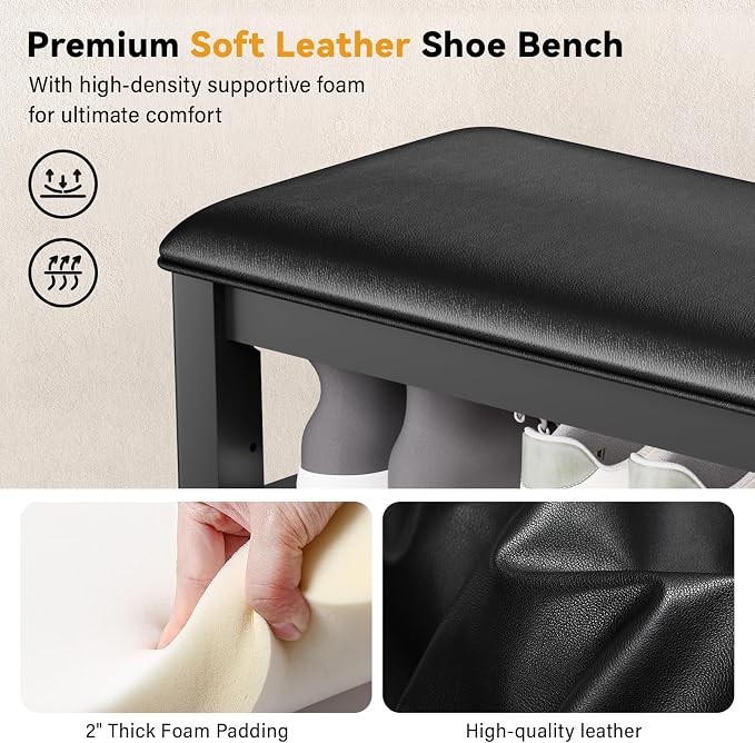 Black (Leather Cushion)