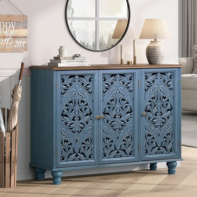 Blue & Walnut_3 Doors
