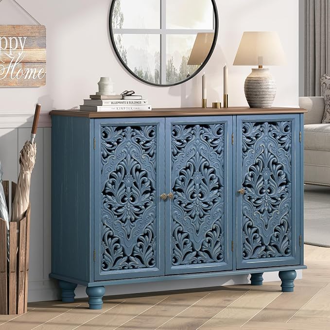 Blue & Walnut_3 Doors