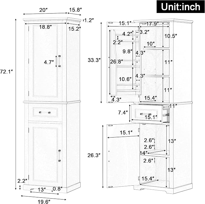 Grey/2 Doors