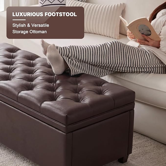 Faux Leather Dark Brown