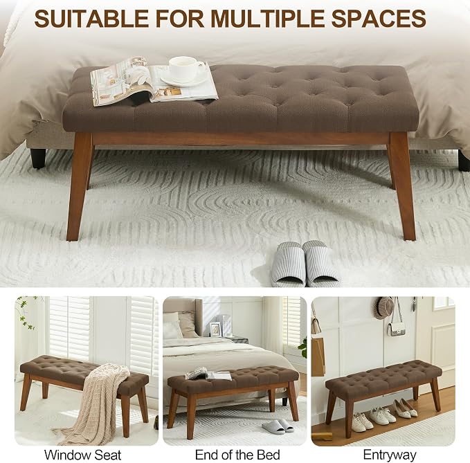 Brown-linen-tufted