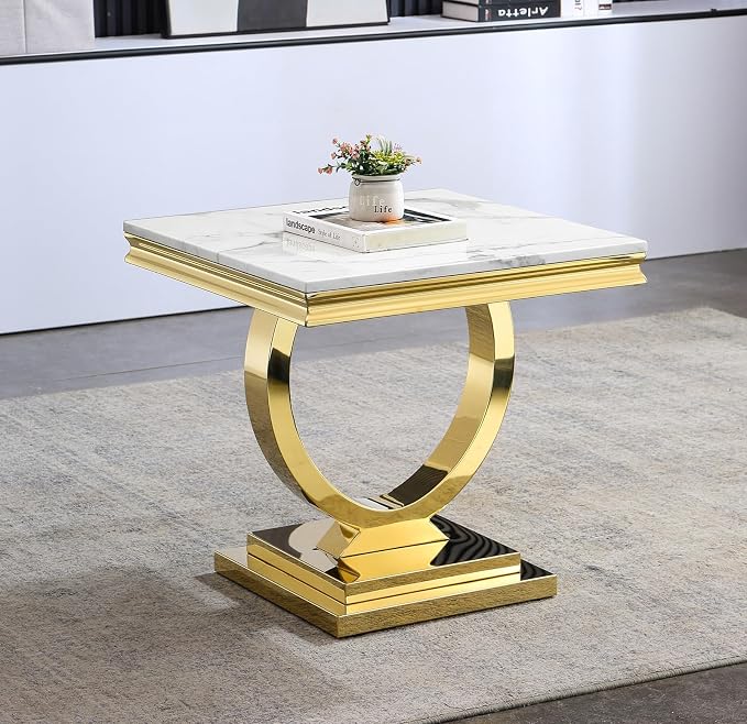 White Gold-end Table