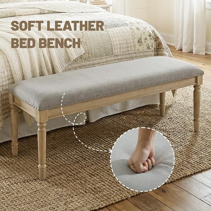 Linen Grey, Nailhead Trim