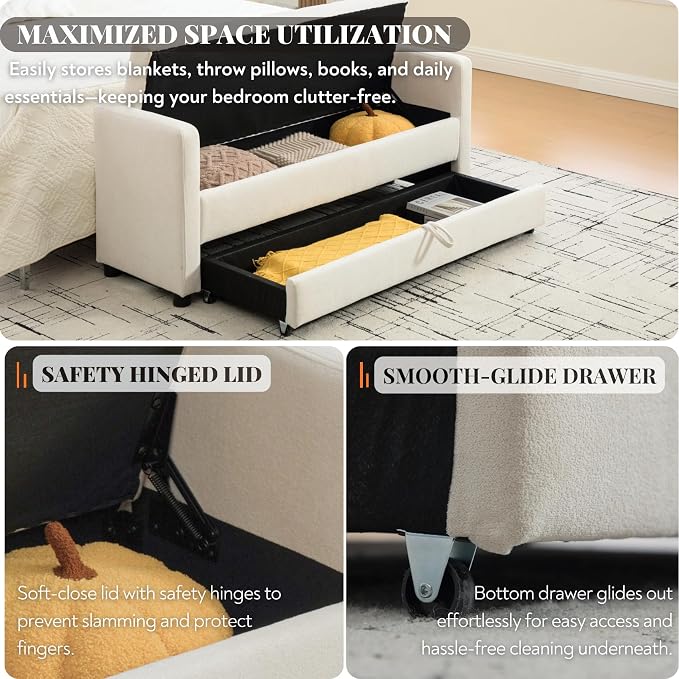 Double Storage-beige 58.3''
