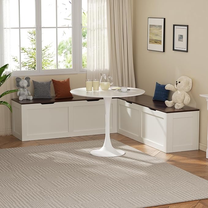Walnut and White