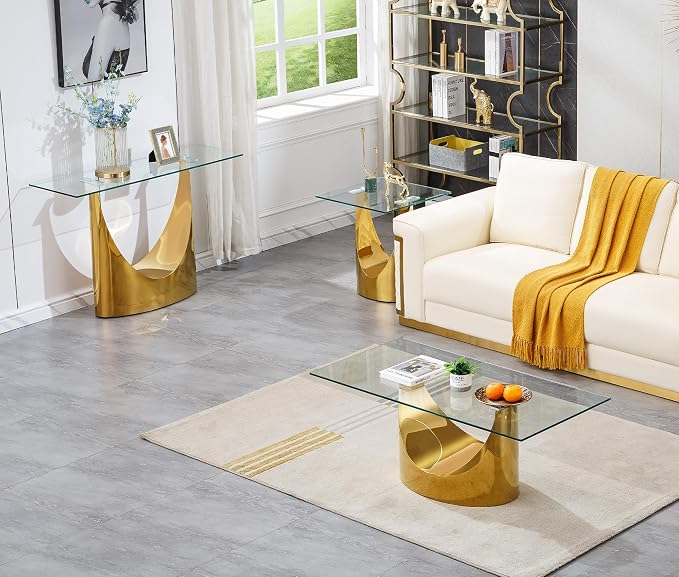 Gold Console Table