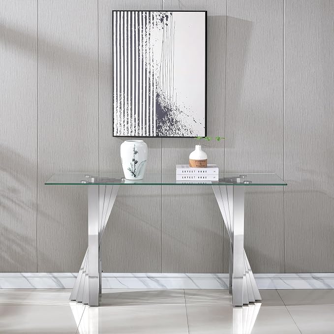 Silver Console Table
