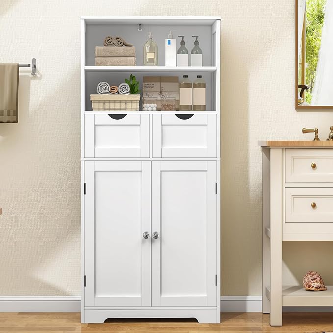 White, 2 Drawers