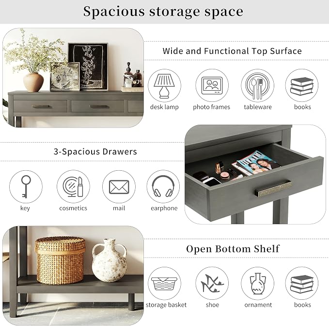 Gray#3-drawer