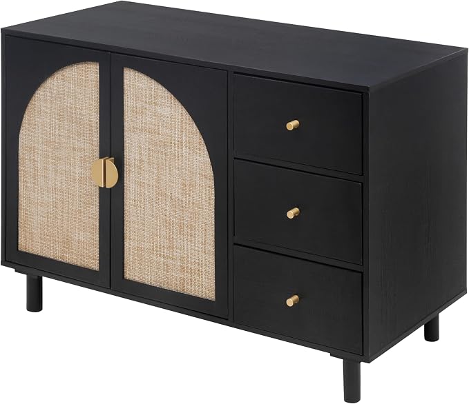 Black_2 Doors 3 Drawers