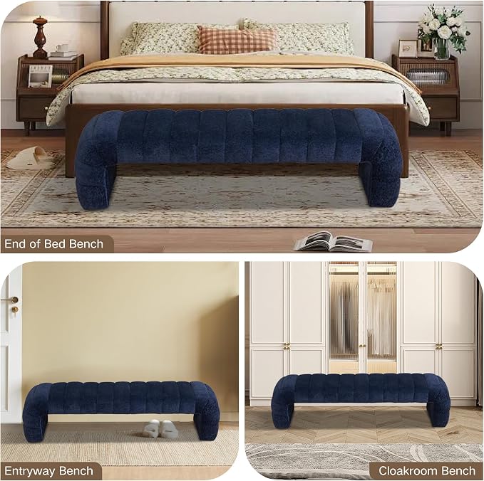 Navy Blue 69.7''w