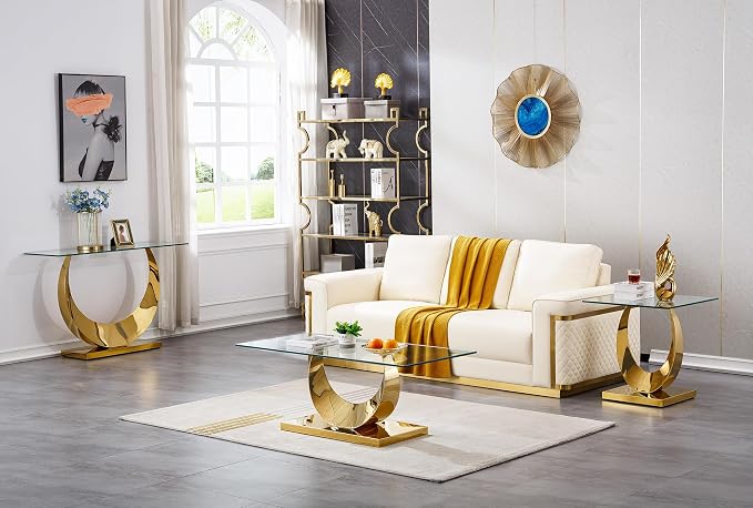 Gold Console Table