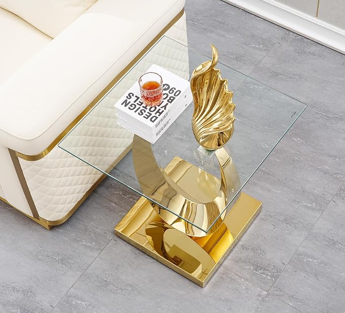 Gold End Table