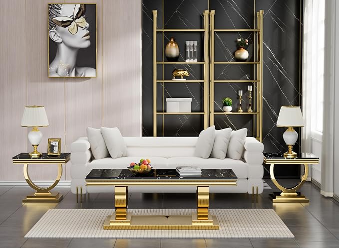 Black & Gold - End Table