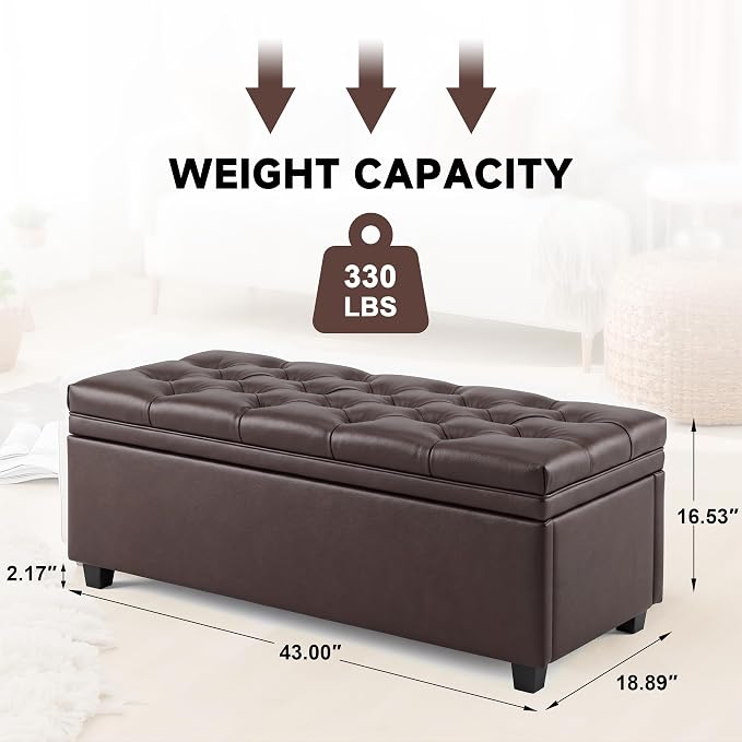Faux Leather Dark Brown
