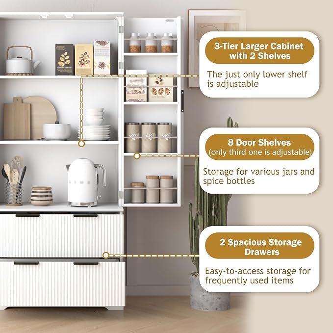 2 Drawers Below-white