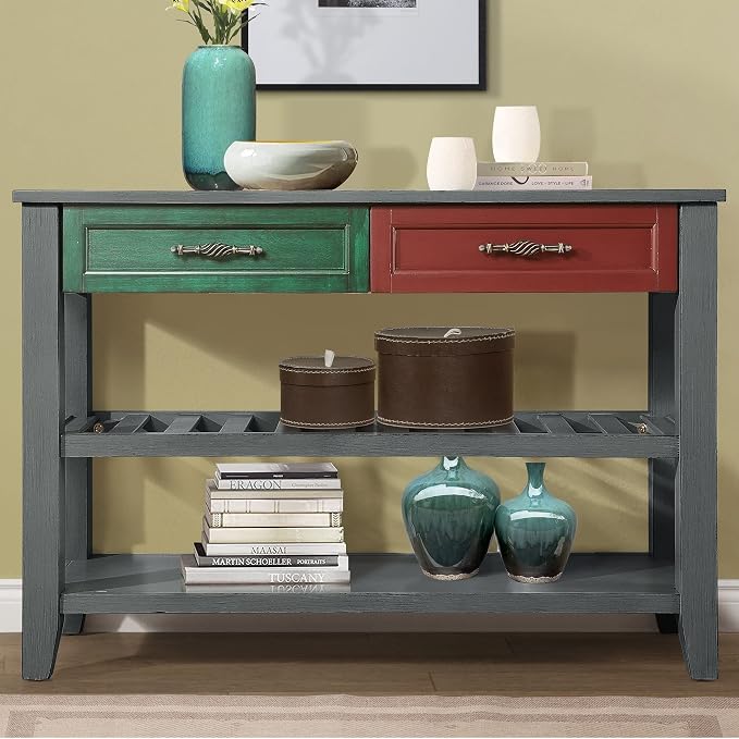 Antique Gray-wood 2shelfes