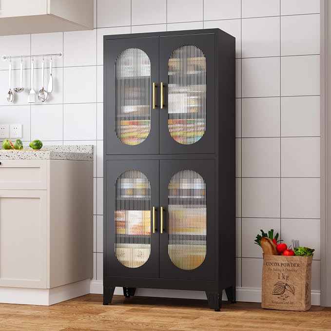 4 Shelves-black