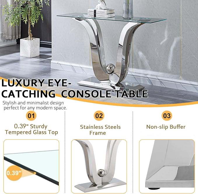 Silver-1 Sofa Table