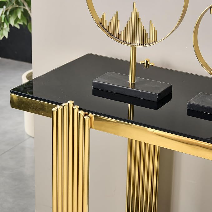 Black & Gold Console Table