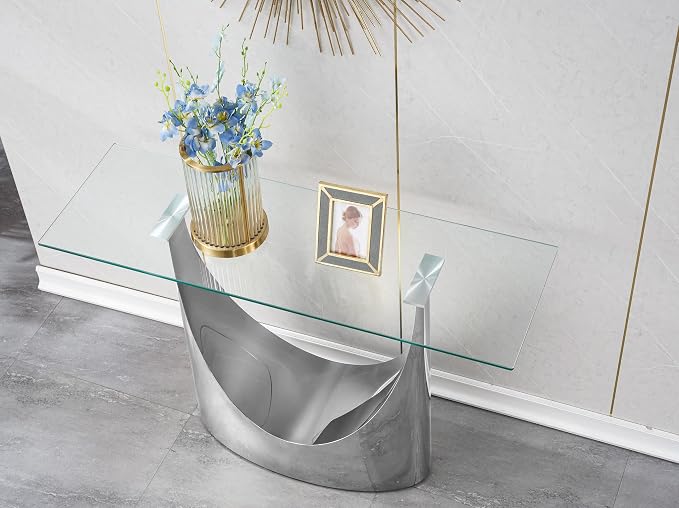 Silver Console Table
