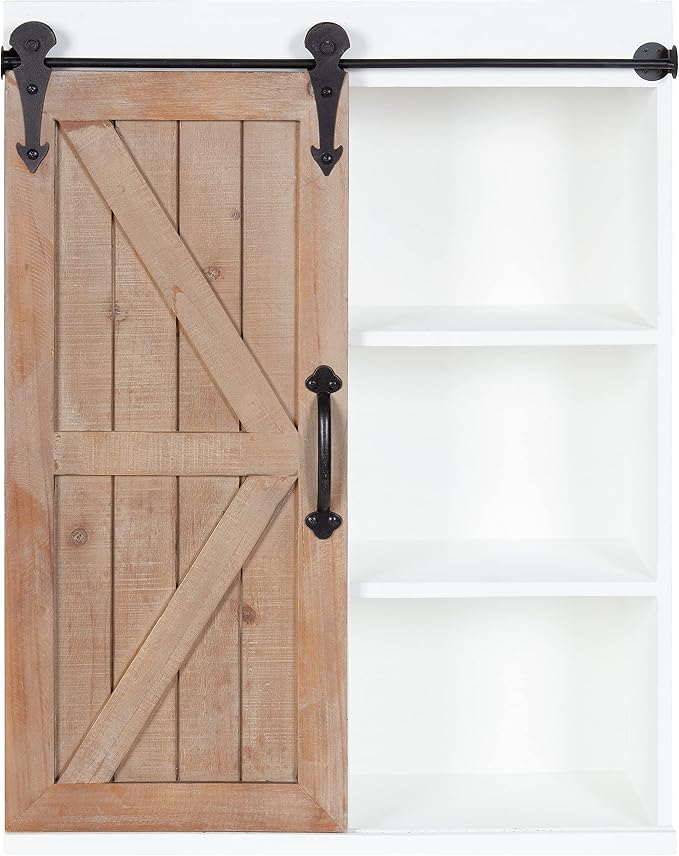 White/Rustic Brown