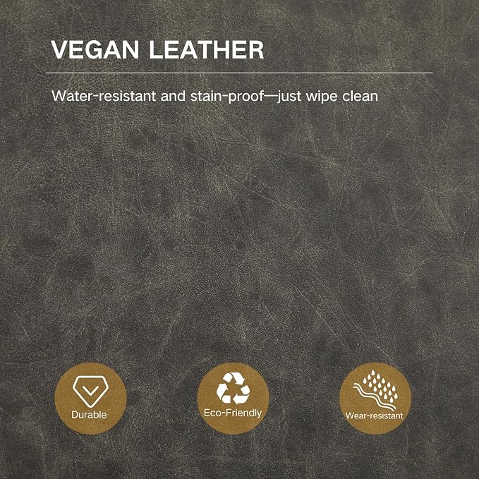 Grey Pu Leather