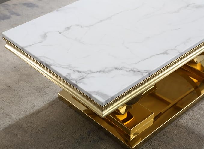 Console Table,white&silver