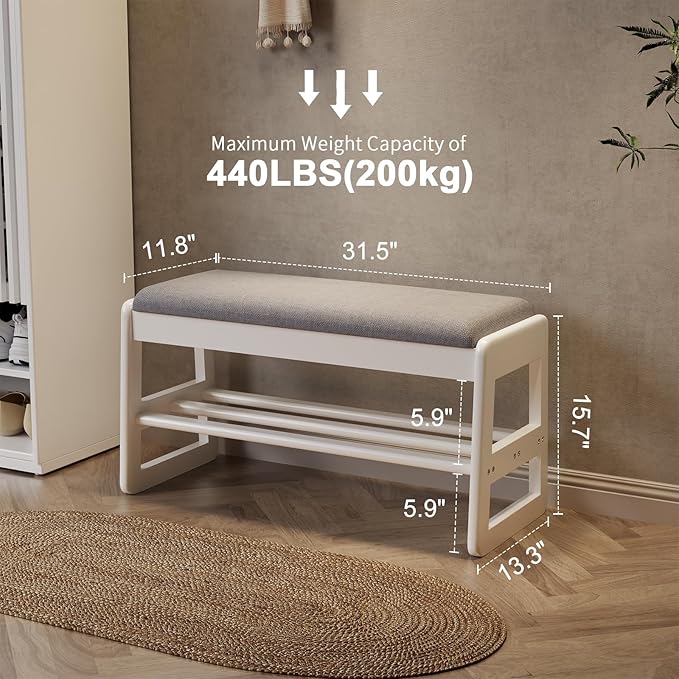 White Upholstered Seat