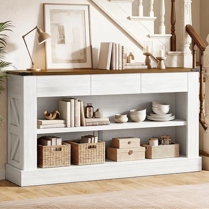Rustic Brown&white
