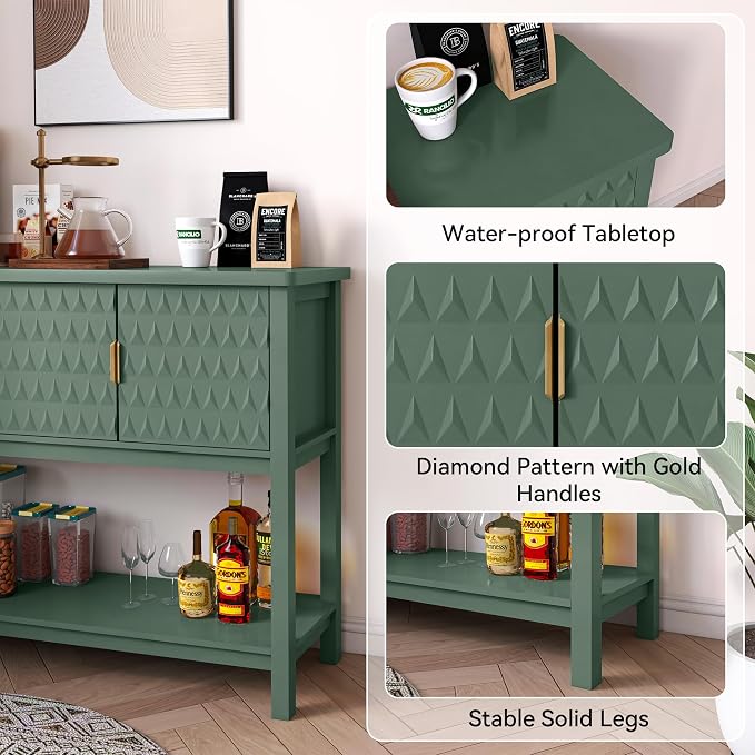 Green-3 Diamond Pattern