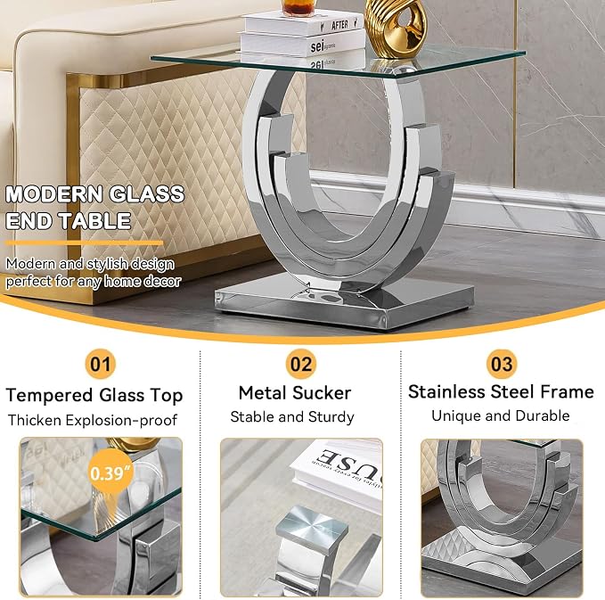 Silver-end Table