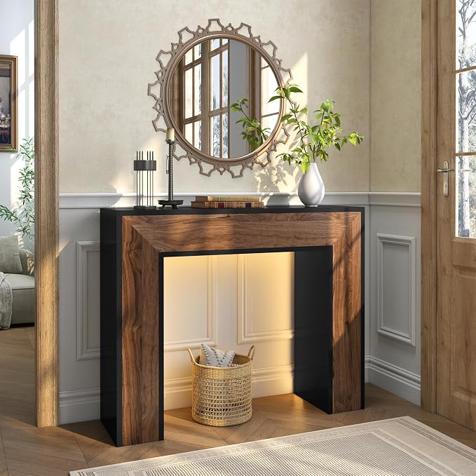 Black/ Walnut/Without Shelf