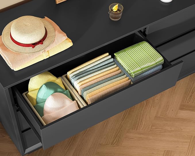 Black, 9 Drawers